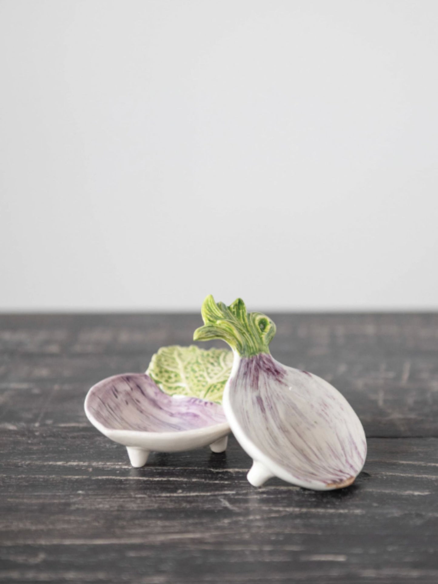 Hand-Painted Stoneware Dish