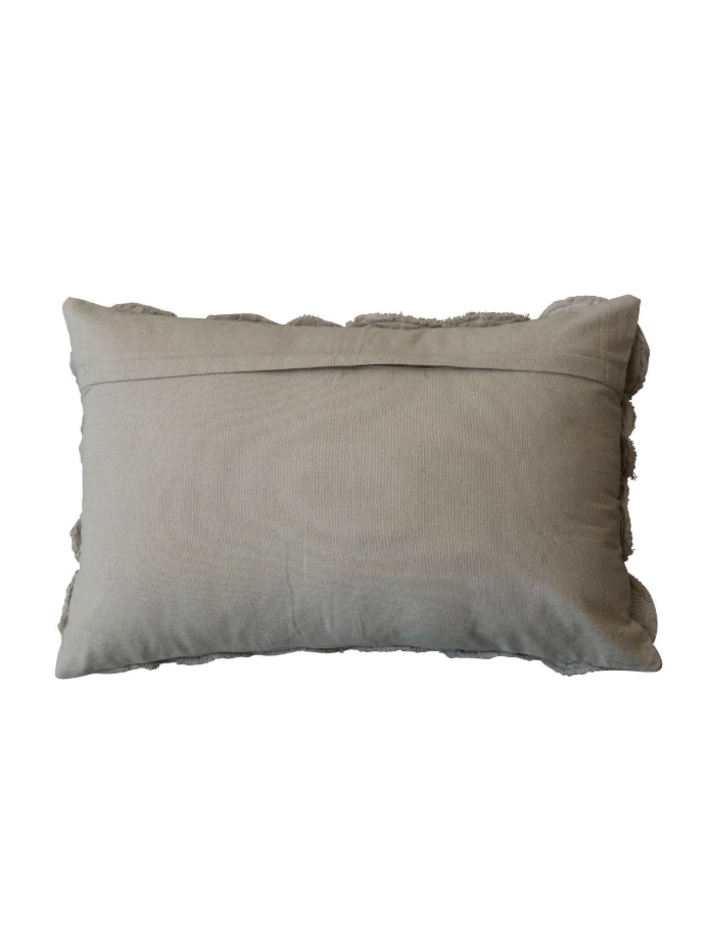 Appliqued Quilted Shells Lumbar Pillow