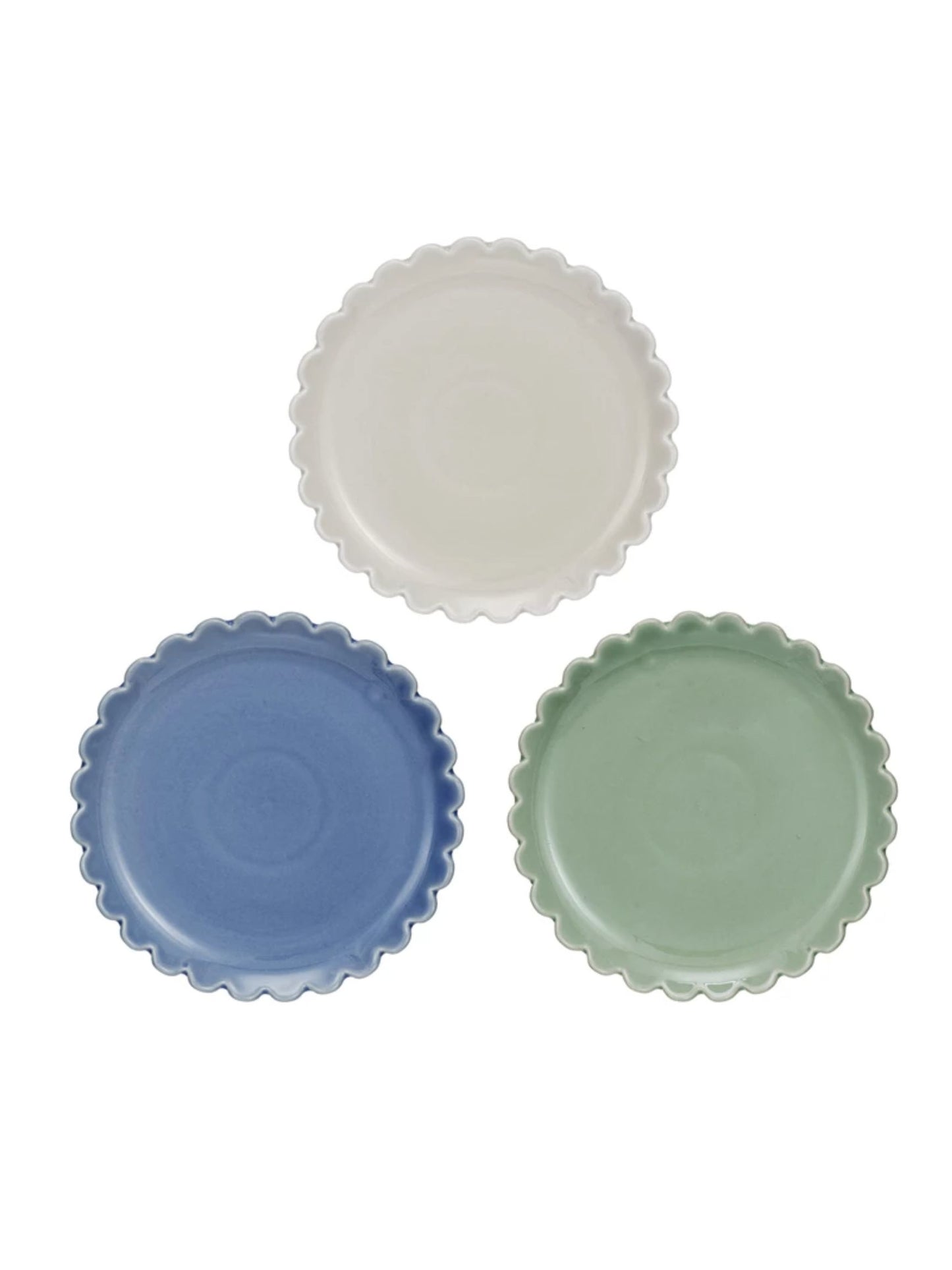 Plate w/ Scalloped Edge