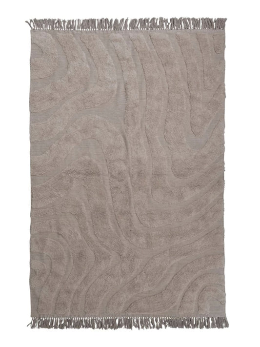 Melange Cotton Tufted Rug w/ Fringe (PICK UP ONLY)