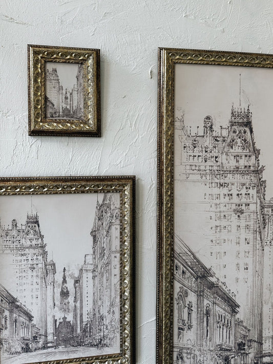 NY Sketch Framed Picture