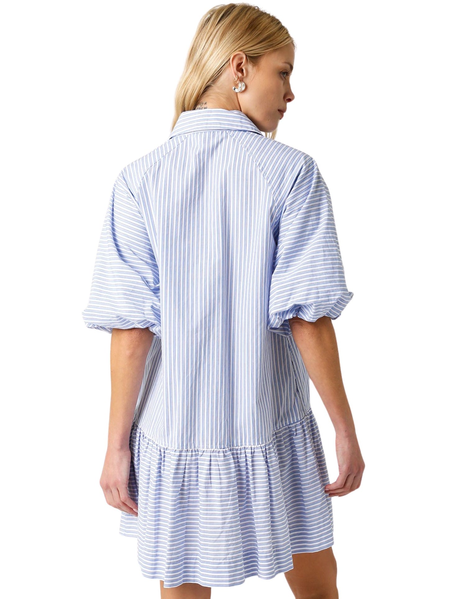 Blue & White Dress