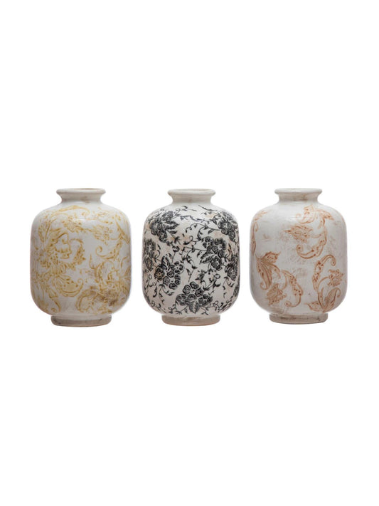 Round Terracotta Vase - Multi Color