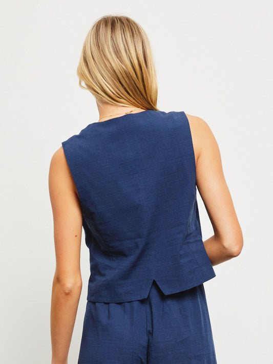 Navy Tailored Vest