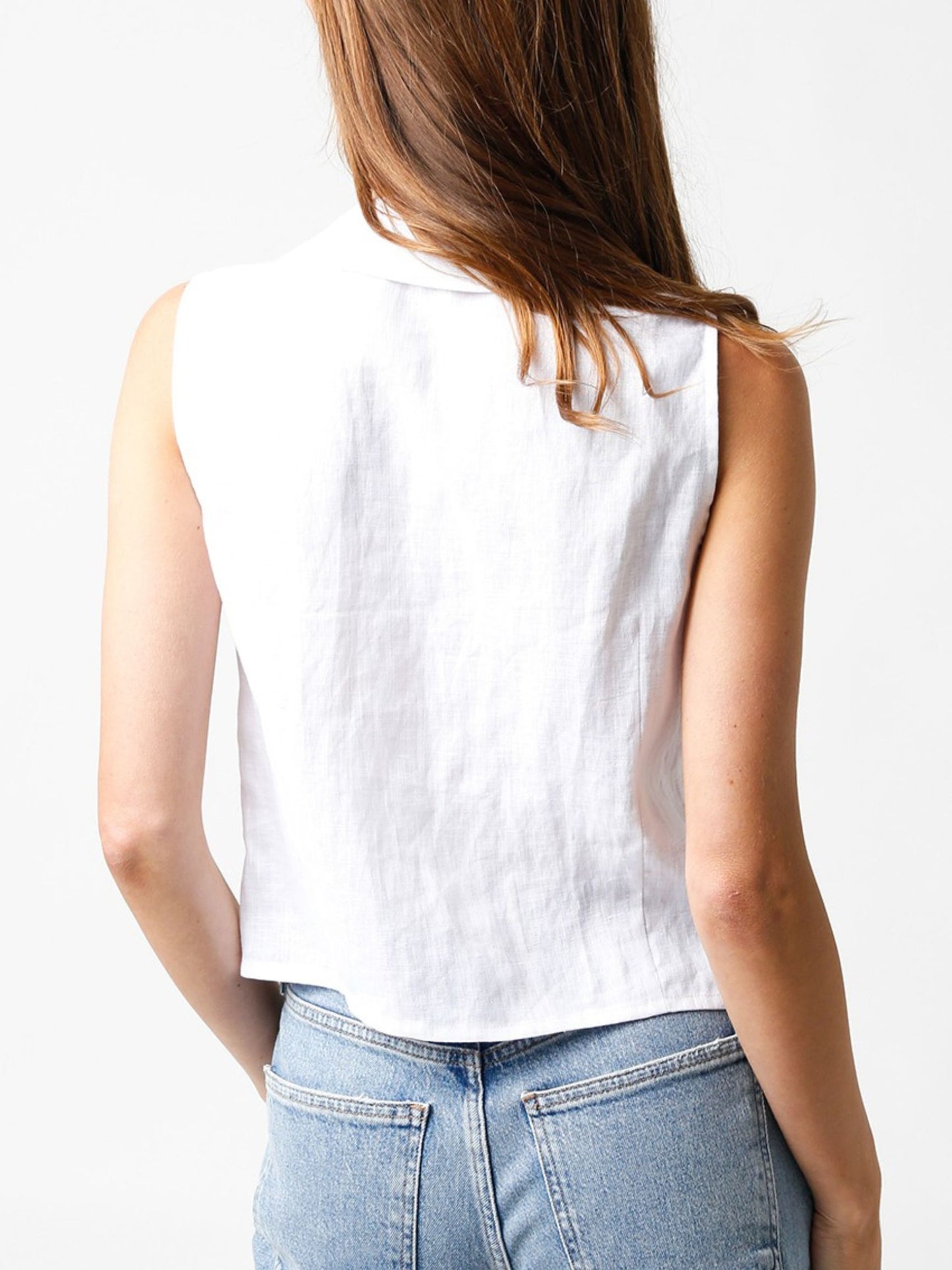 Lake Tahoe Linen Vest