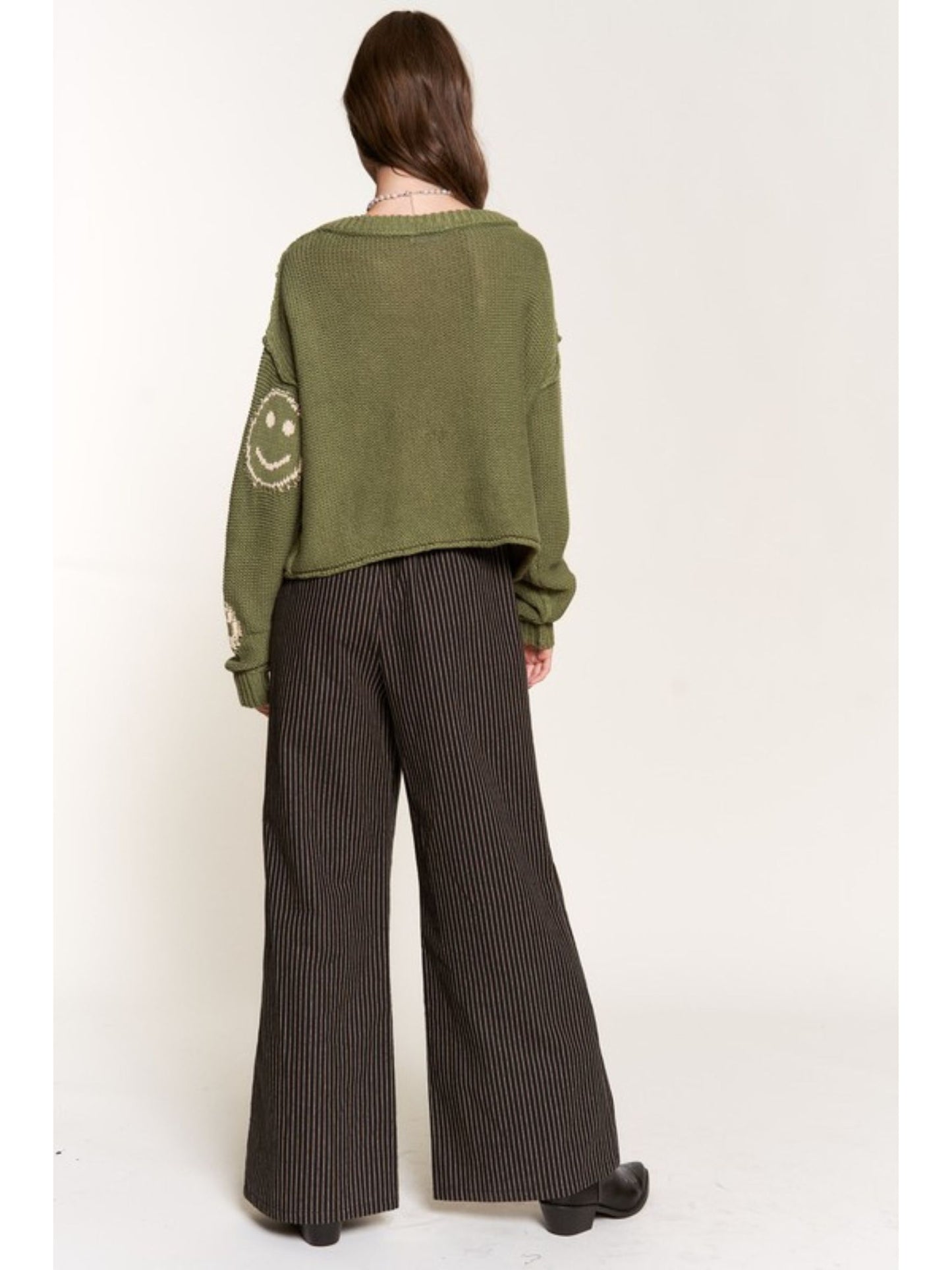 Augustine Stripe Pants - Black