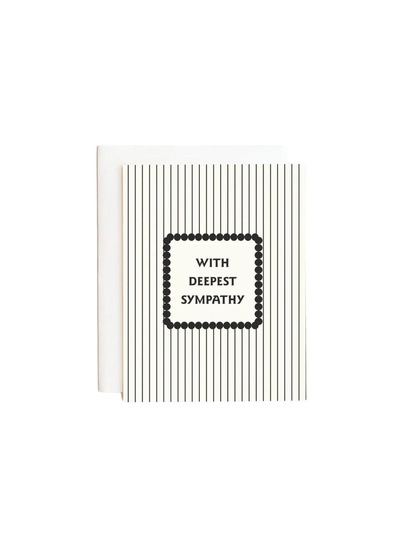 With Deep Sympathy Stripe Card