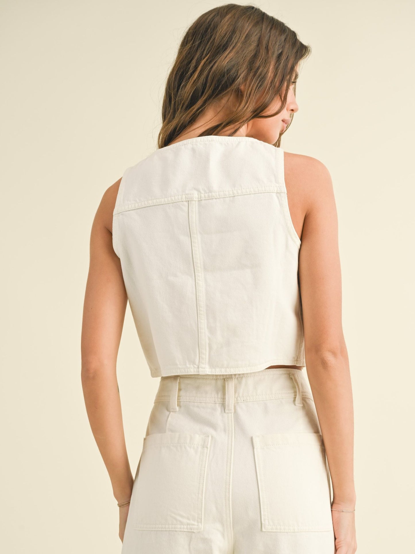 Tish Washed Denim Vest