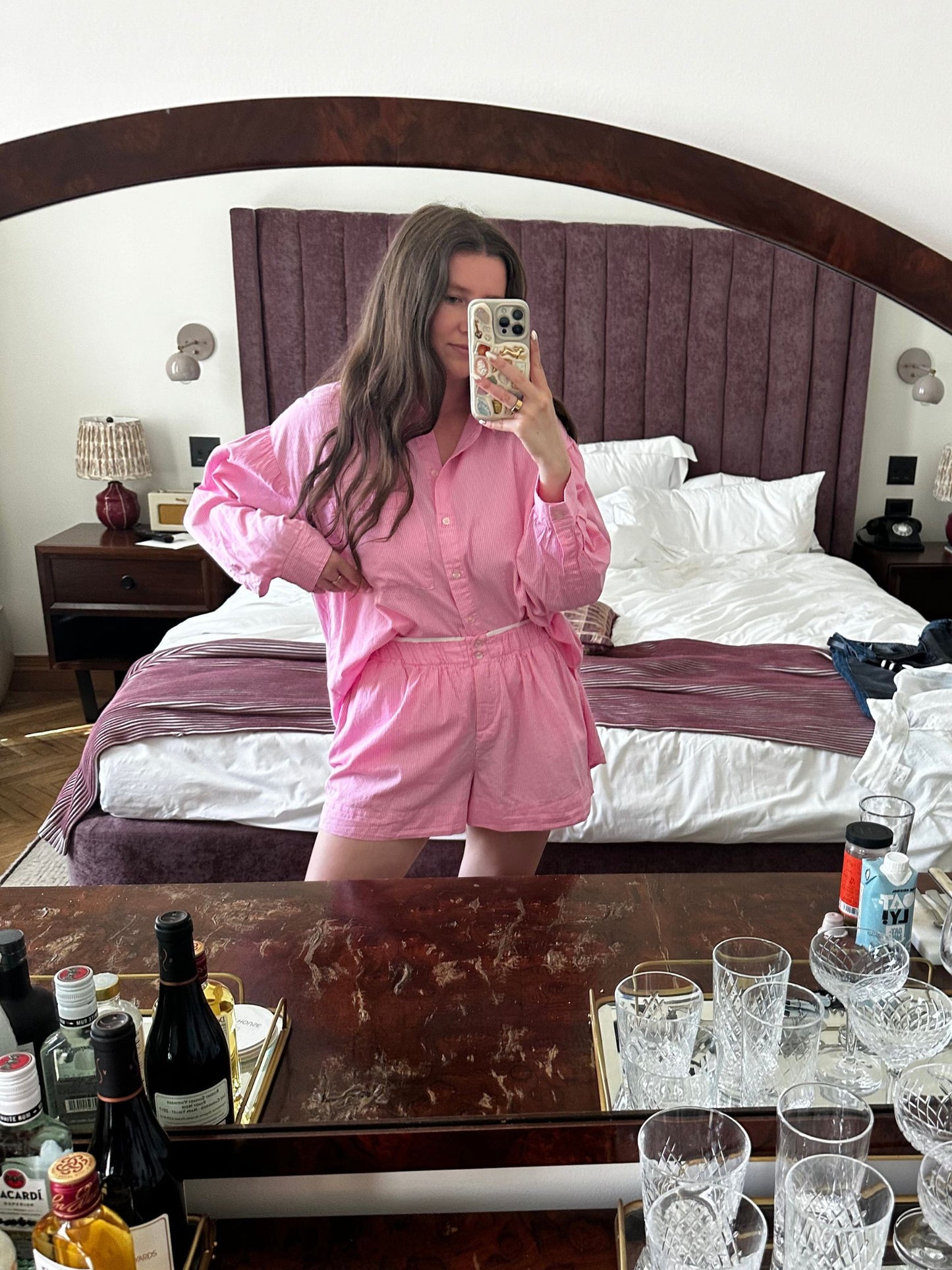 Stripe Knit Boxer Shorts