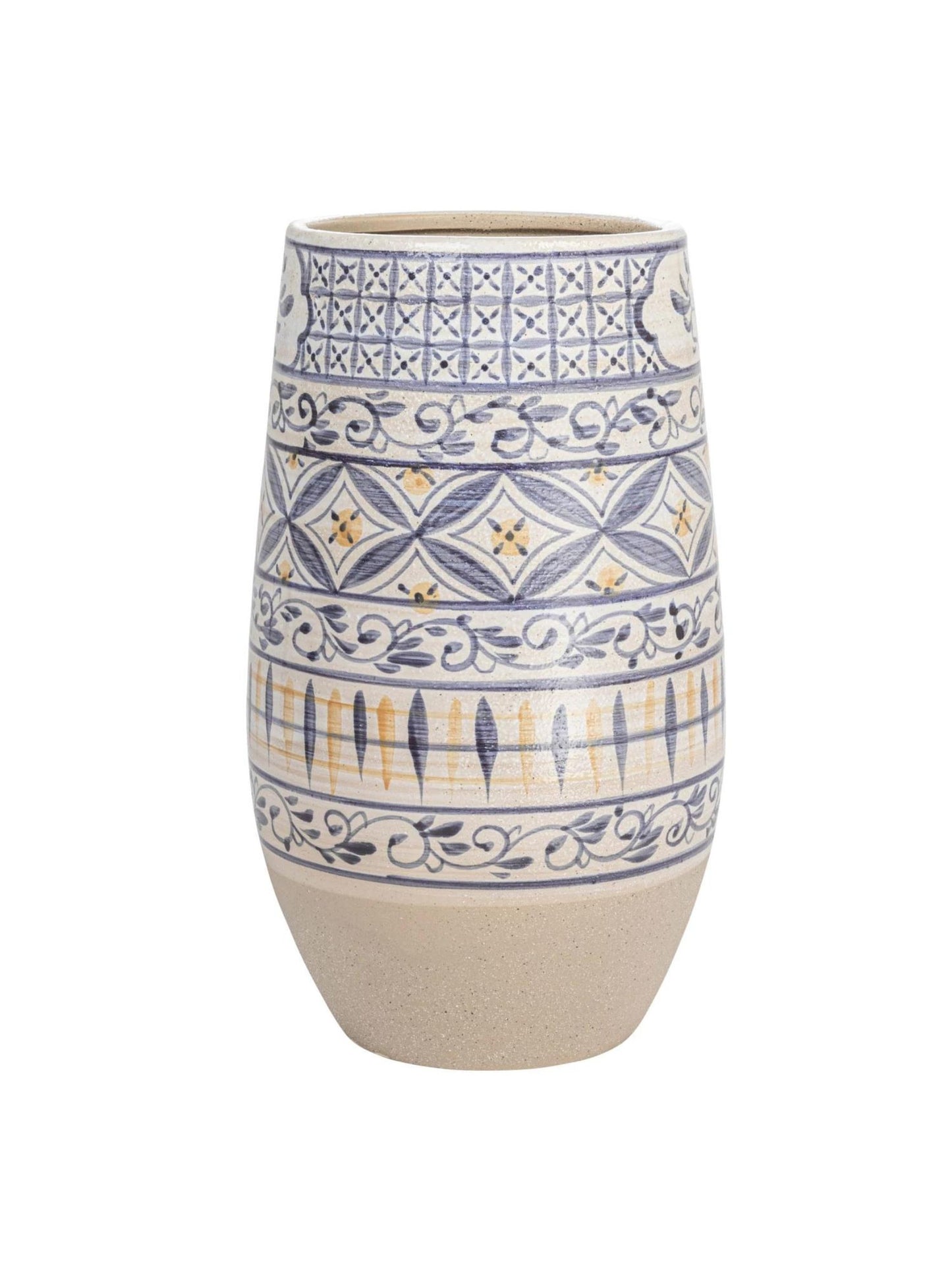 Hand-Painted Stoneware Vase (PICK UP ONLY)