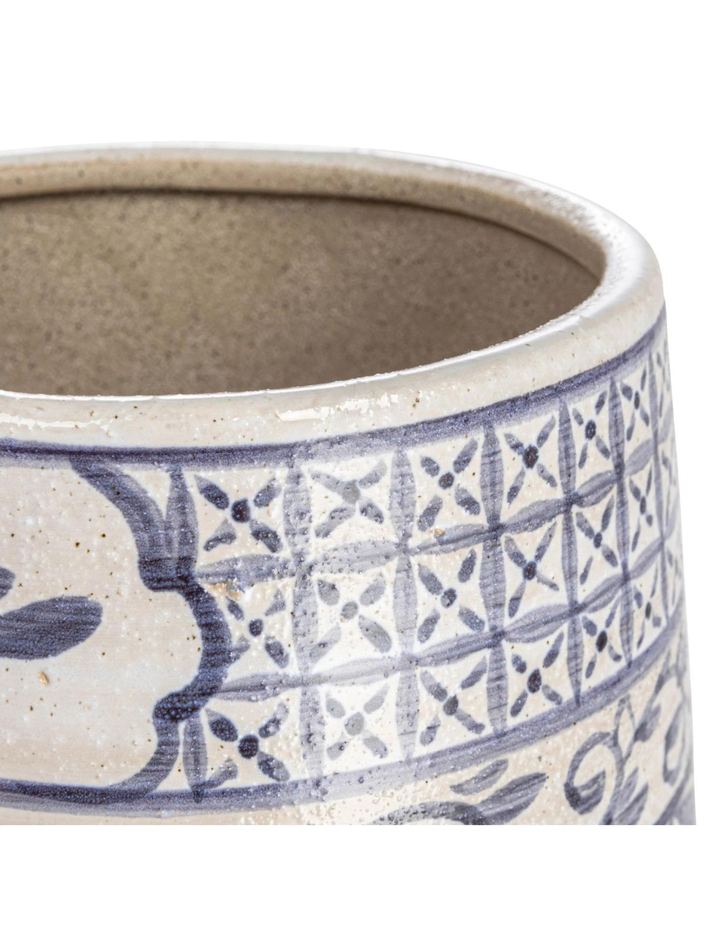 Hand-Painted Stoneware Vase (PICK UP ONLY)