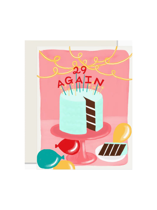 29 Again Birthday Card