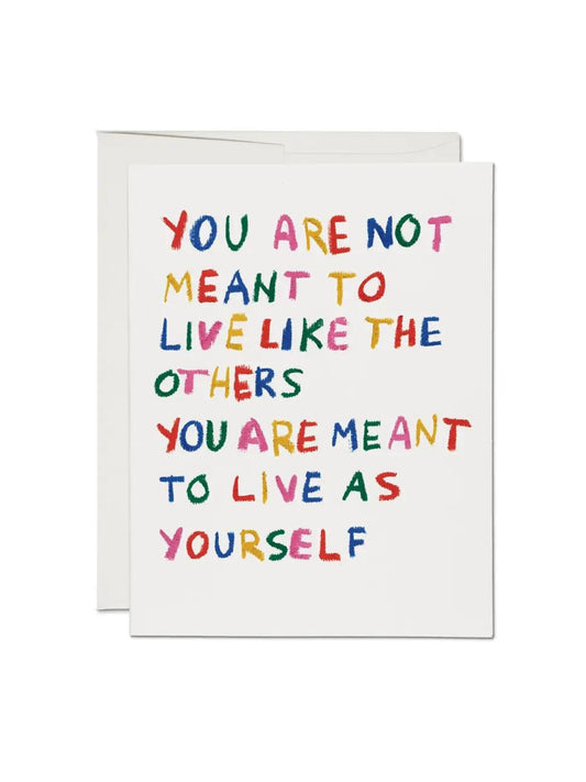 Be Yourself Encouragement Card