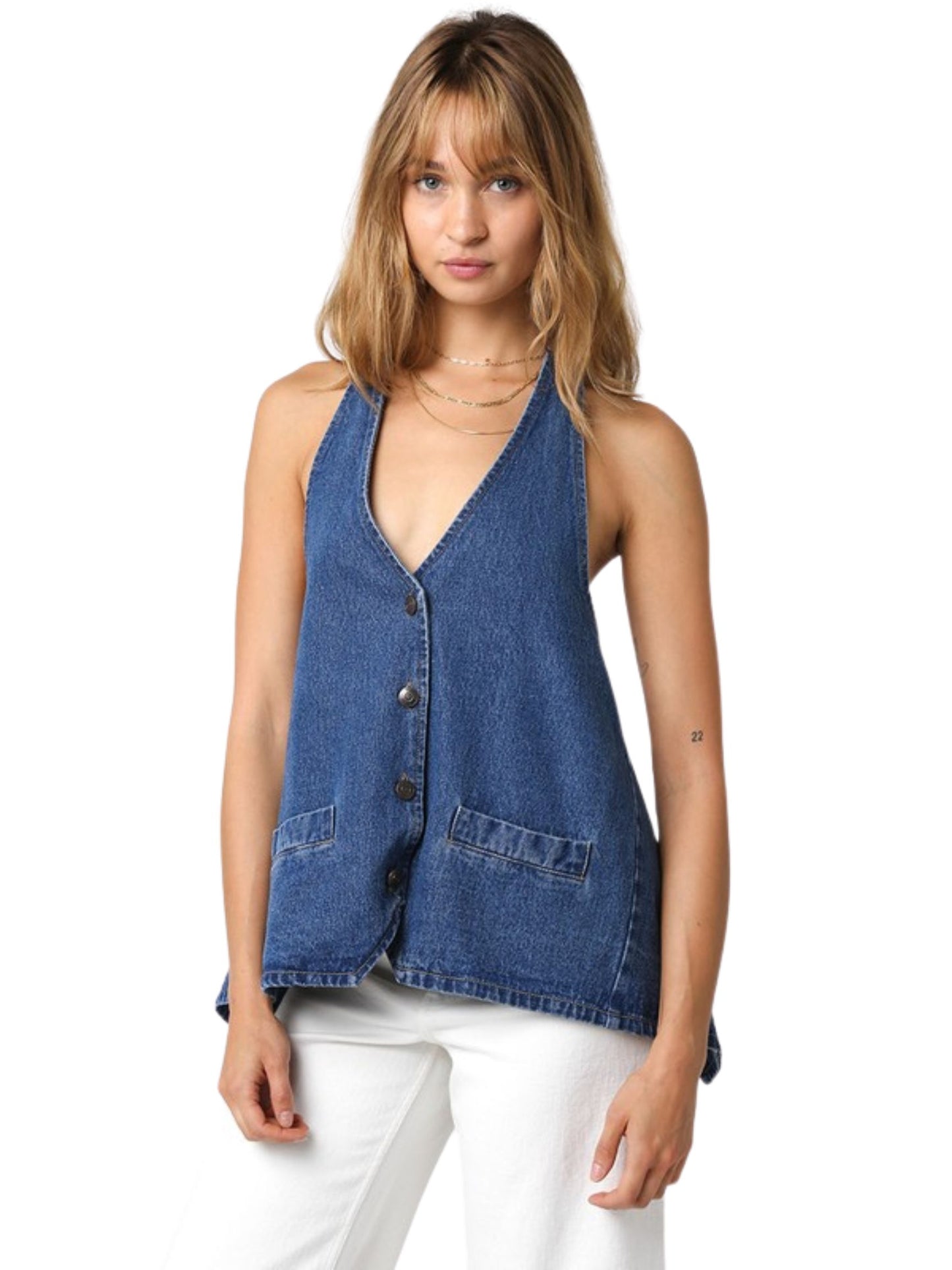 Maxine Denim Top