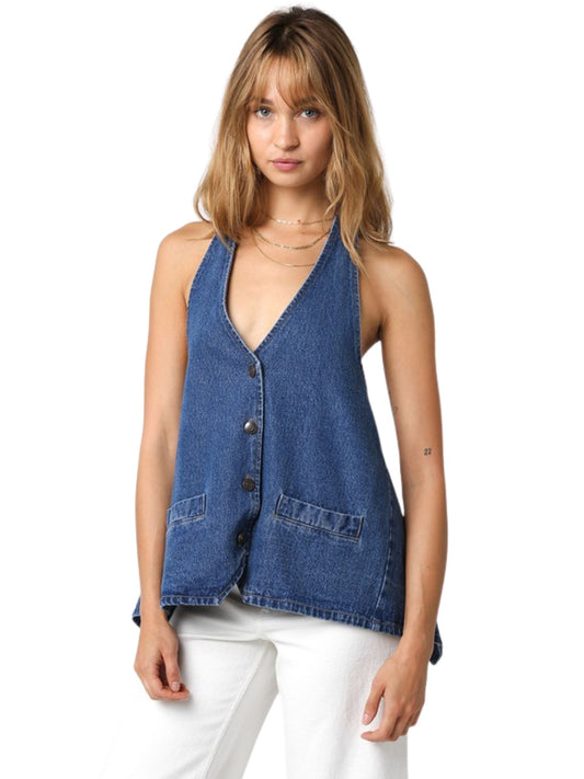 Maxine Denim Top