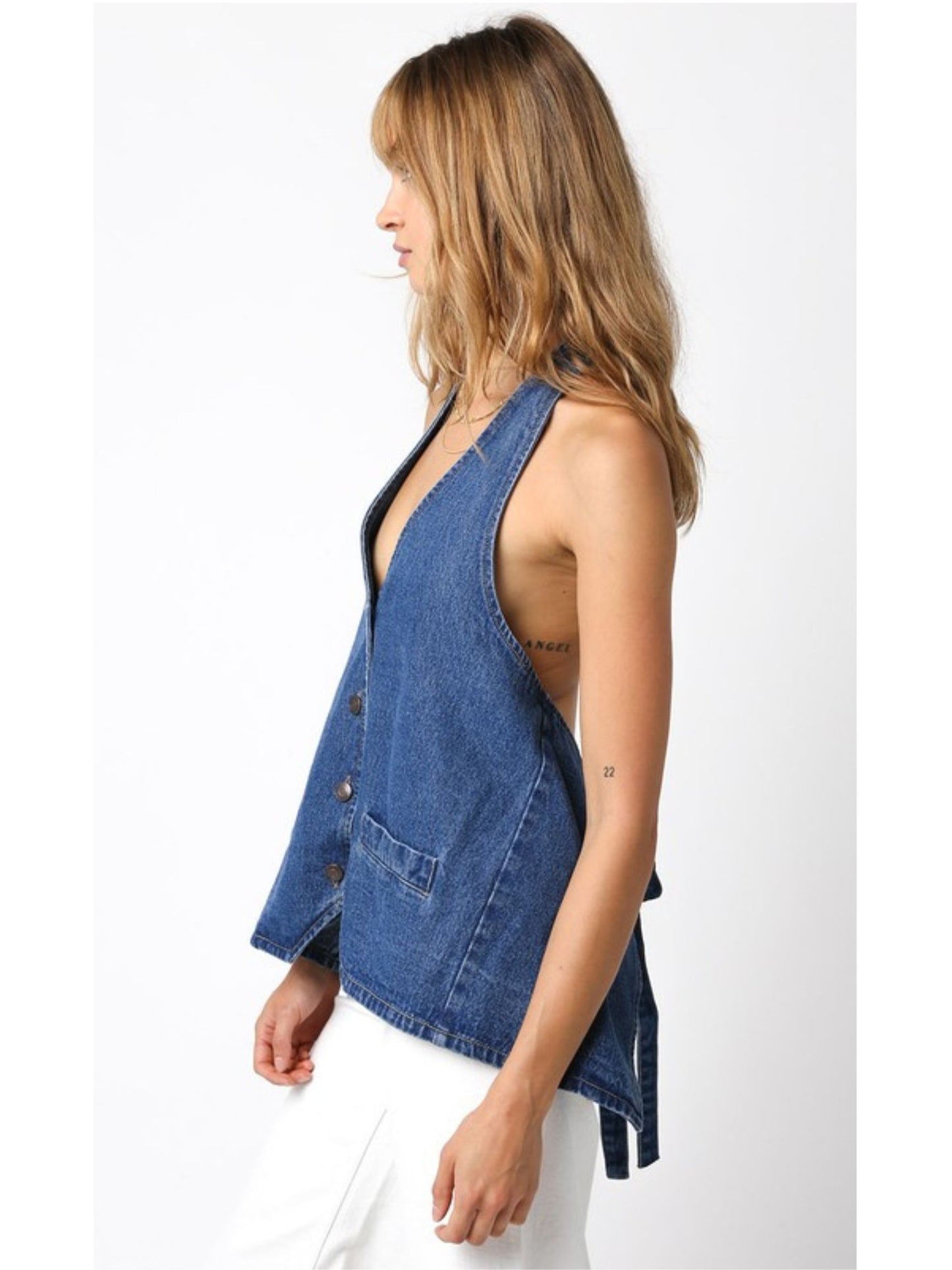 Maxine Denim Top