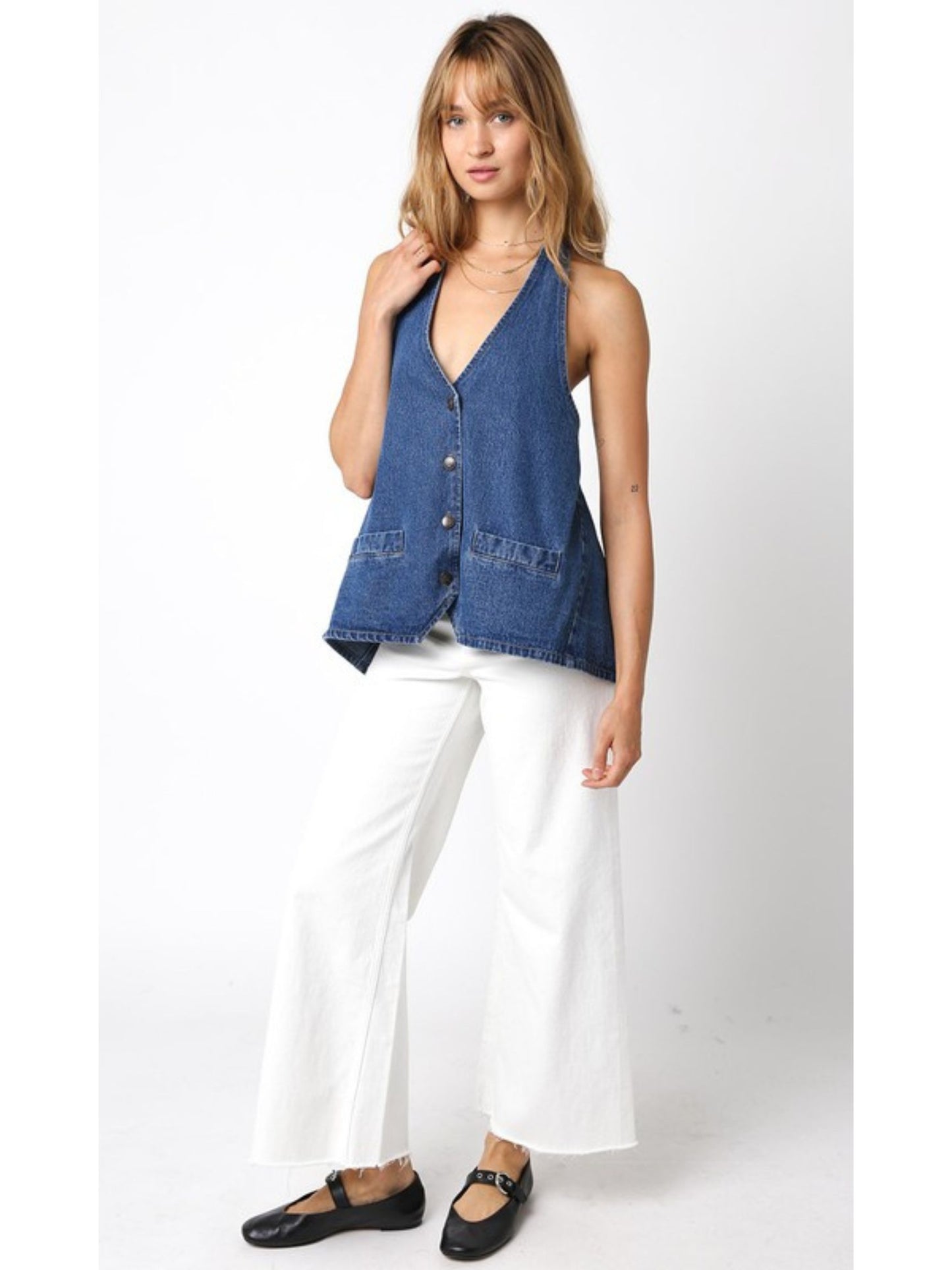Maxine Denim Top