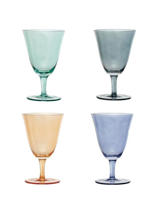 8 oz. Stemmed Wine Glass, 4 Colors