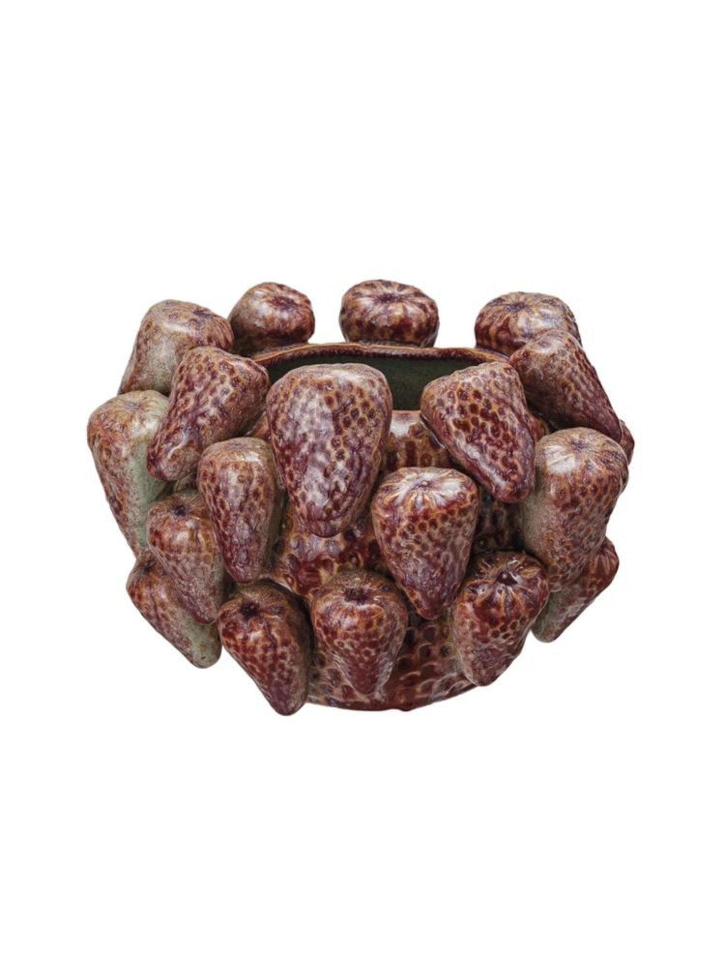 Strawberry Stoneware Planter/Vase (PICK UP ONLY)