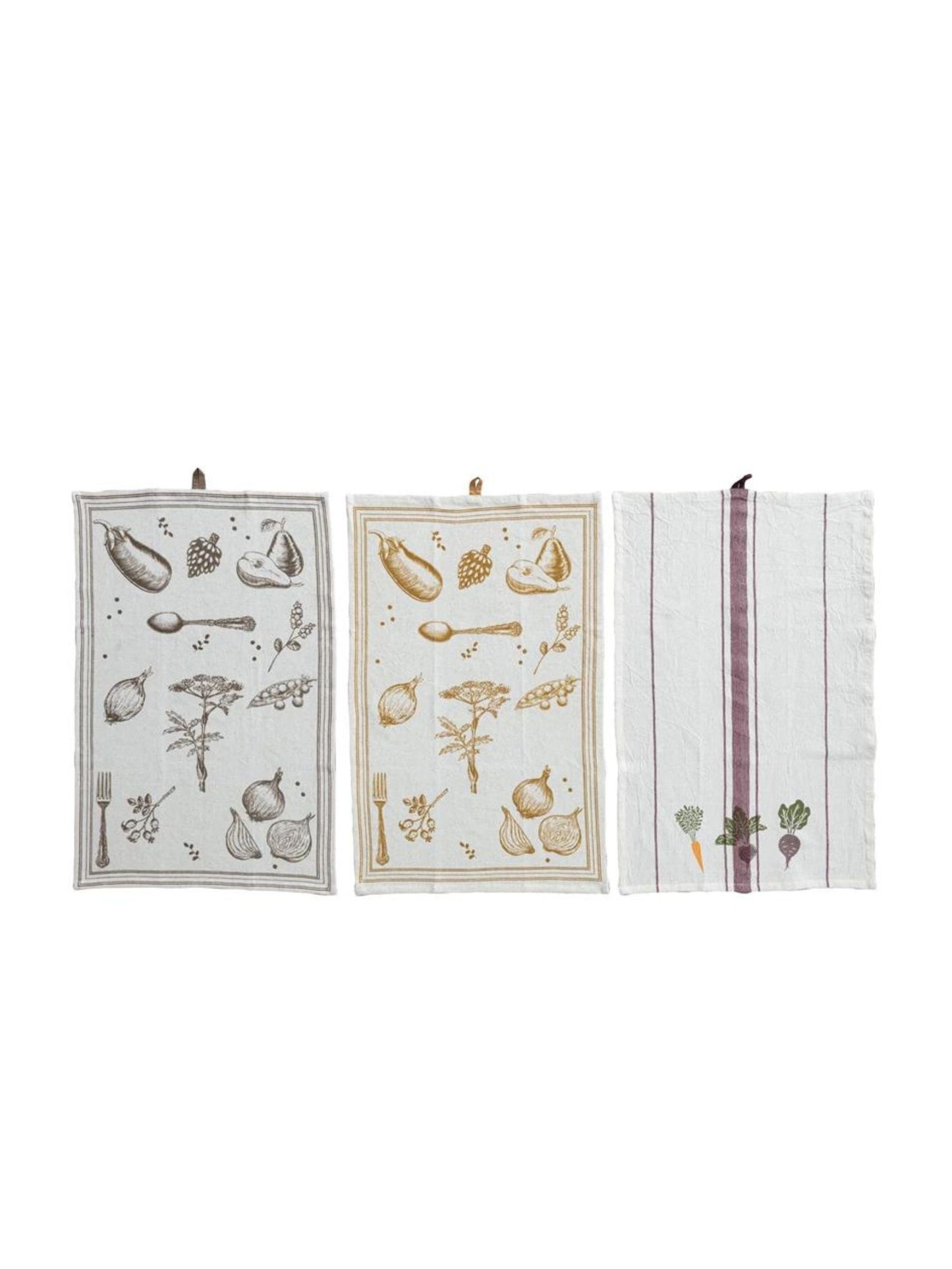 Cotton & Linen Printed Tea Towel