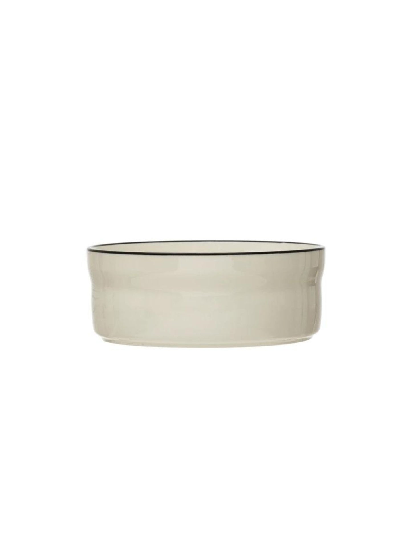 17 oz./2 Cup Stoneware Pet Bowl with Black Rim
