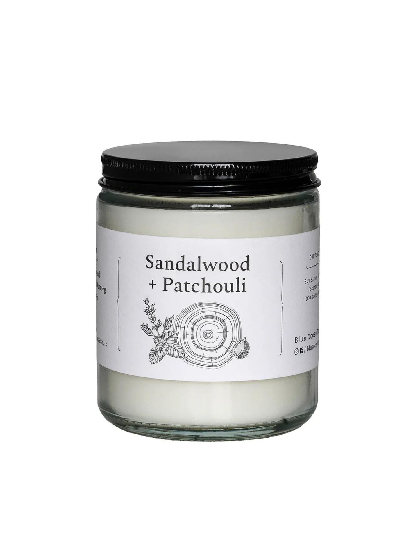 Sandalwood and Patchouli Jar Candle