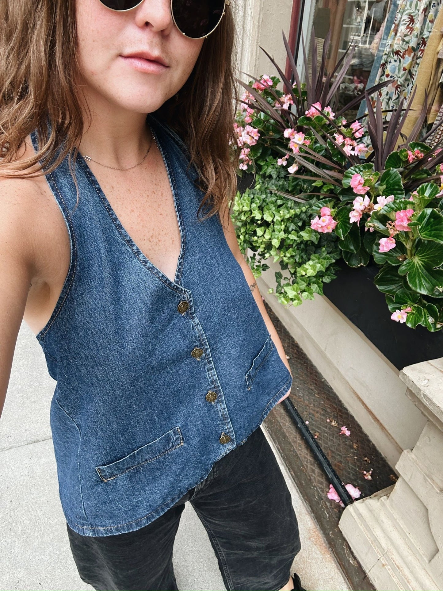 Maxine Denim Top