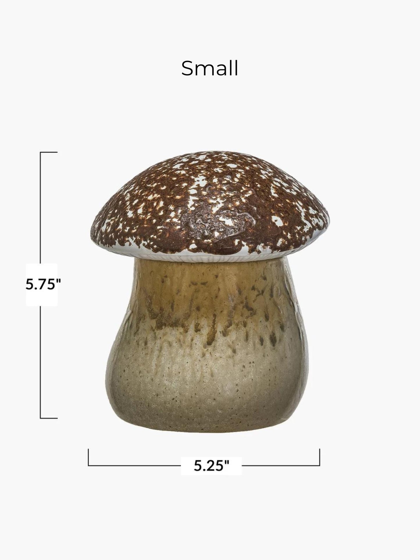 Stoneware Mushroom Canister