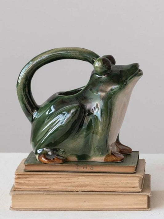 32 oz. Stoneware Frog Watering Pitcher (Pick-Up ONLY)