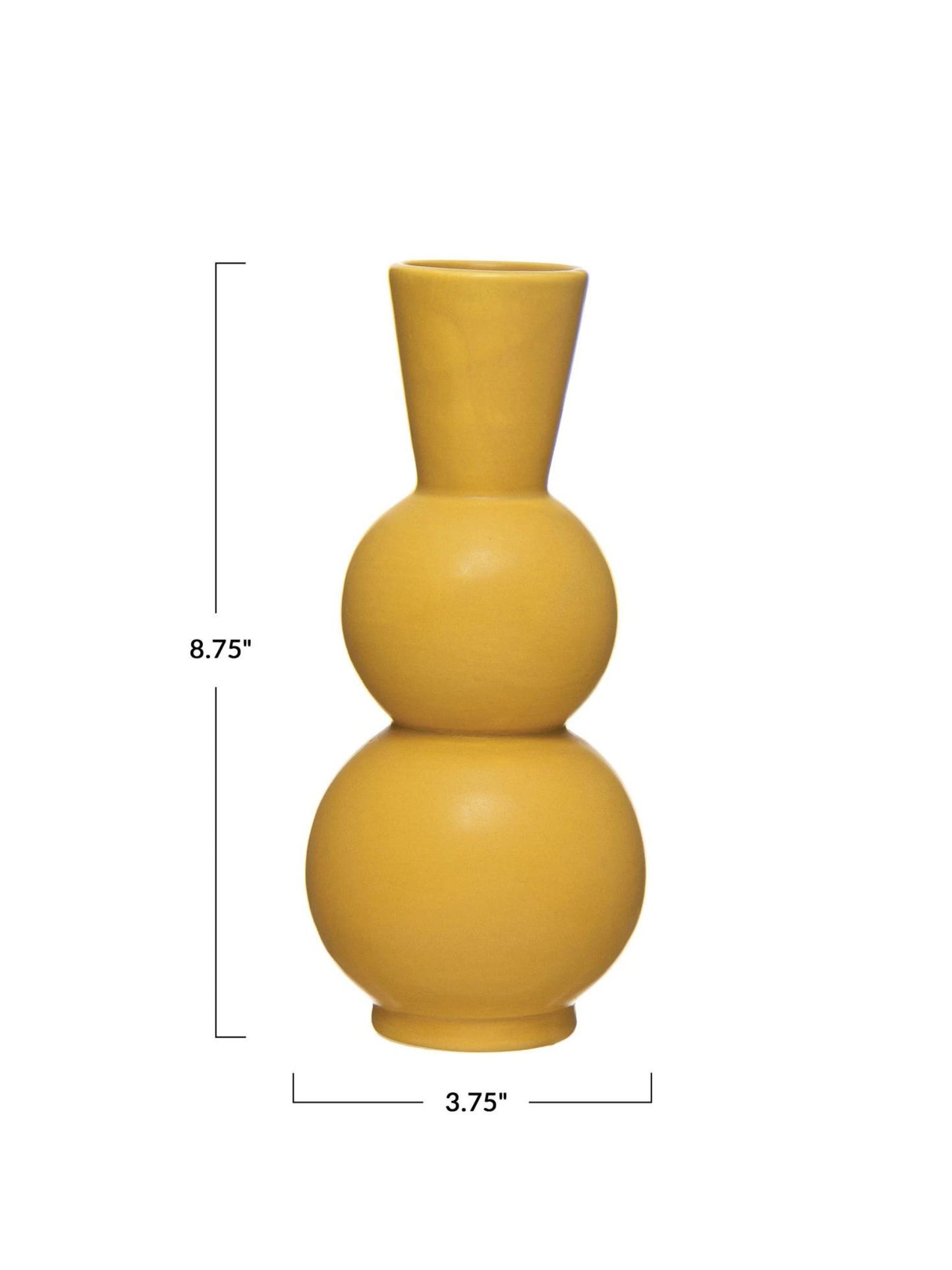 Yellow Stoneware Vase