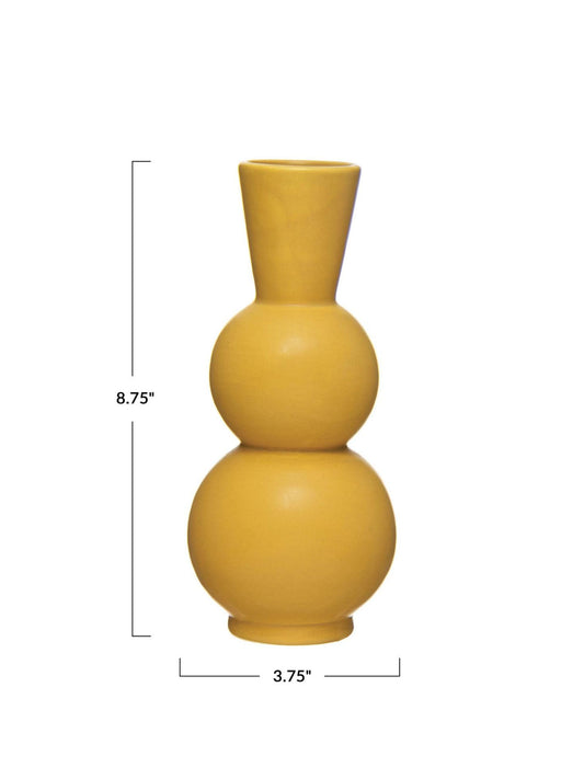 Yellow Stoneware Vase