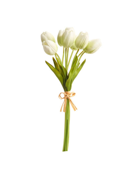 Real Touch Faux Light Green Tulip Bundle