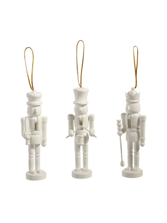 White Nutcracker Ornament