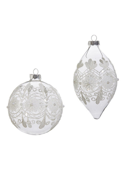 Clear Frosted Ornament (PICKUP ONLY)