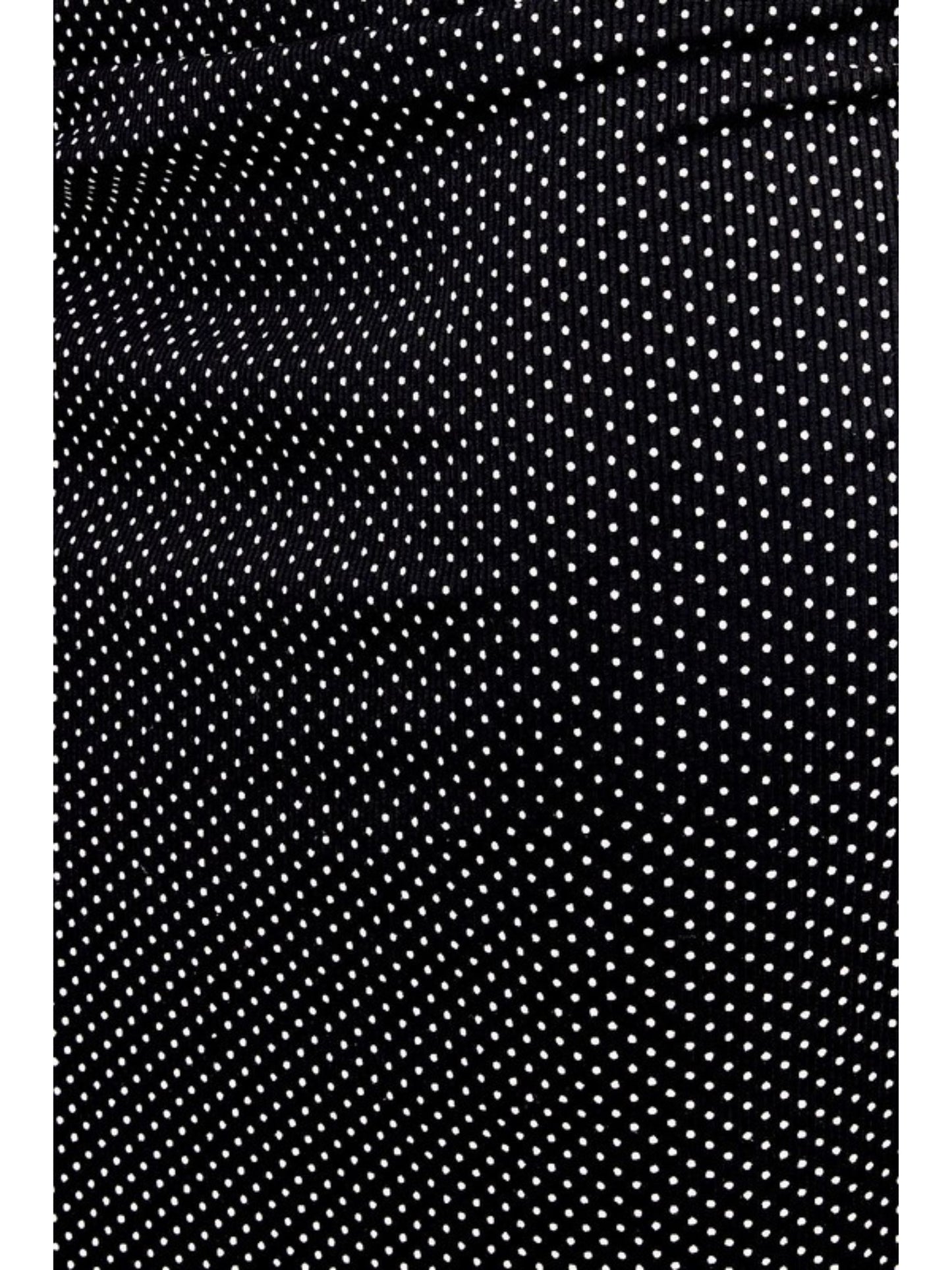 High Waisted Ruched Polka Dot Maxi Skirt