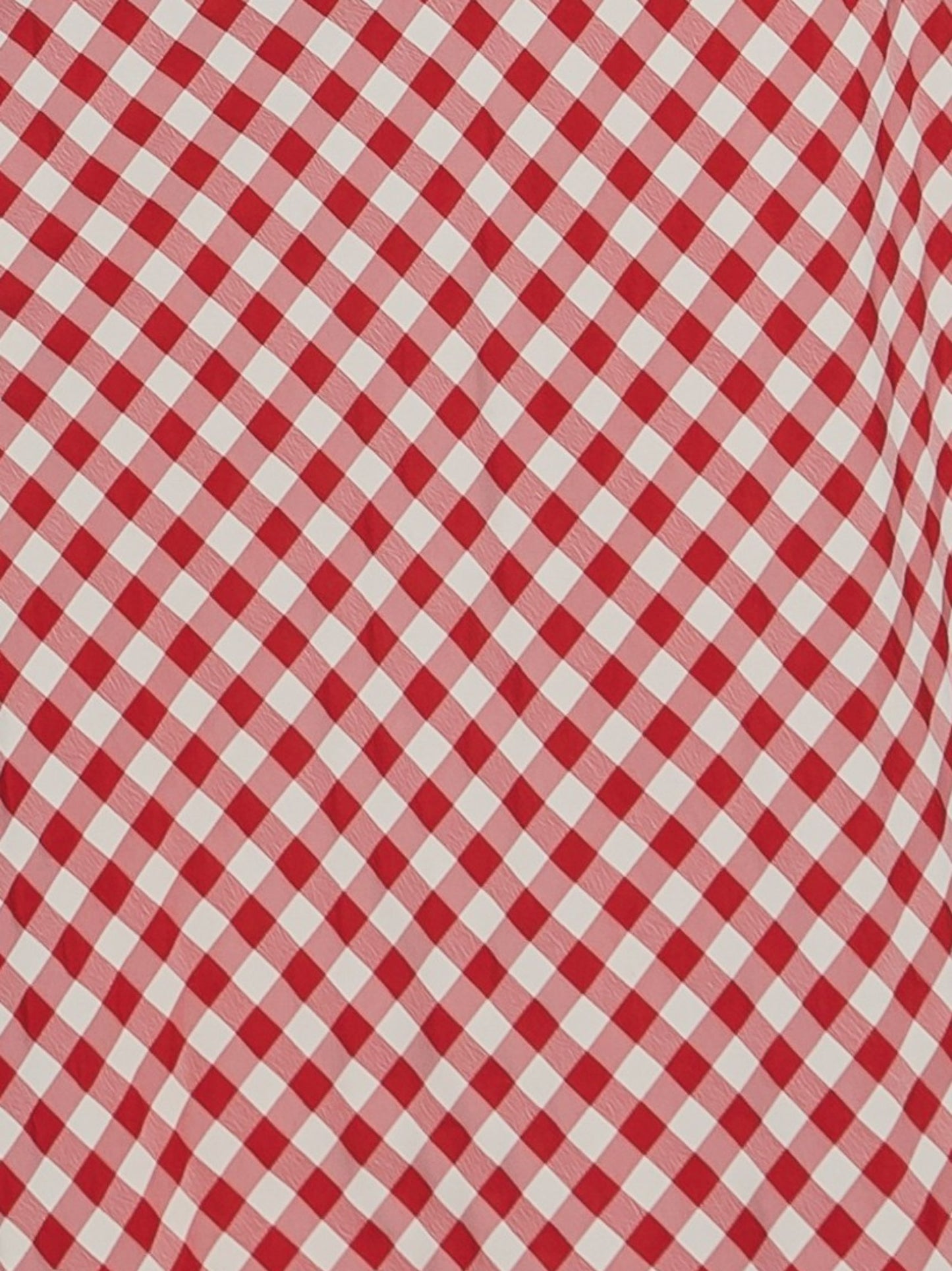 Berry Gingham Midi Dress