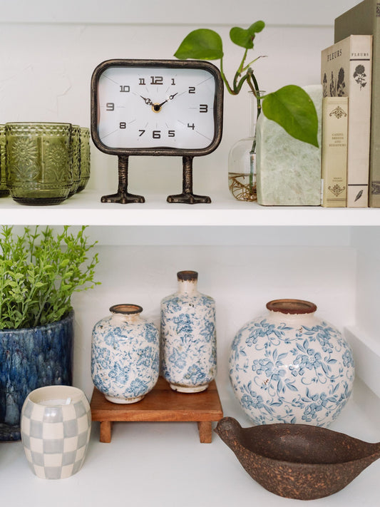 Metal Clock w/ Duck Feet