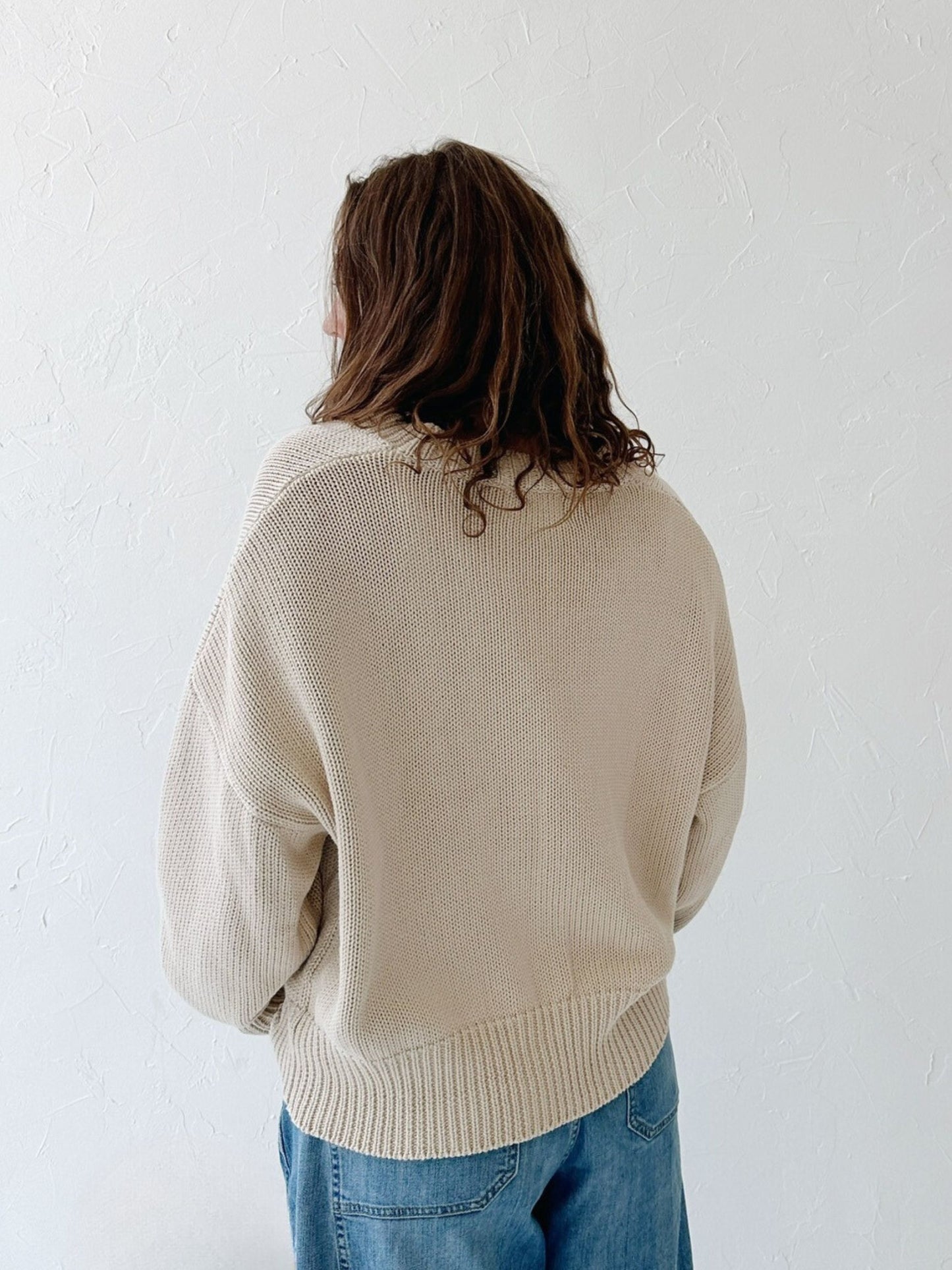 Ecru Knit Cardigan