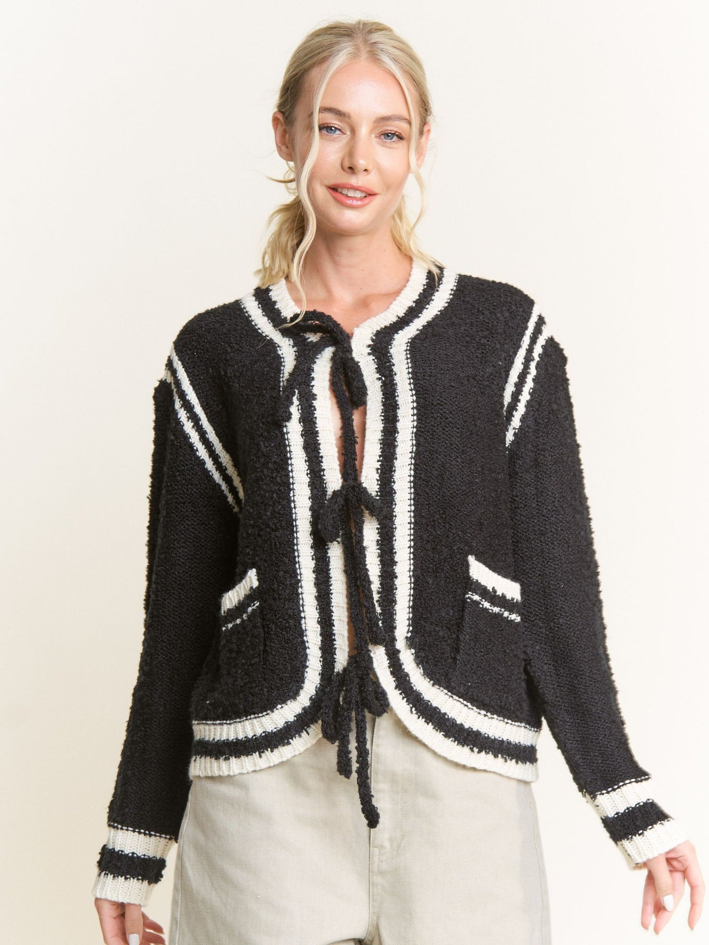 The Trisha Contrast Cardigan