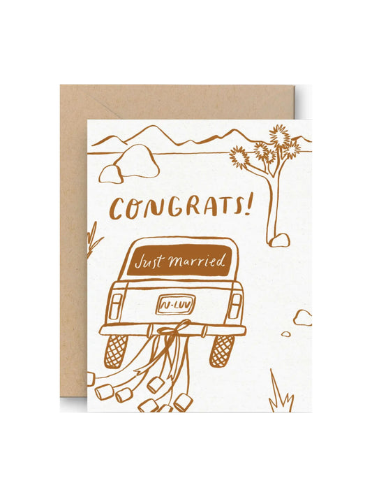 Congrats! Joshua Tree Wedding Card