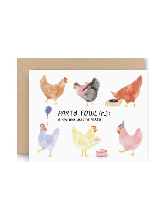Party Fowl Birthday/Hen Party Card