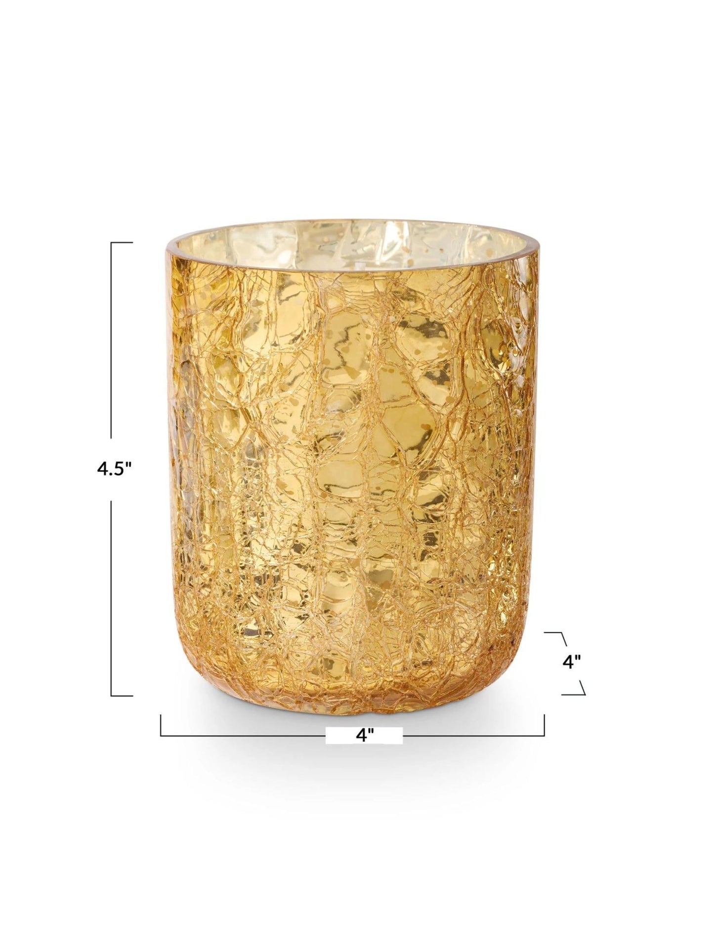Cardamom Pomander Small Boxed Crackle Glass Candle