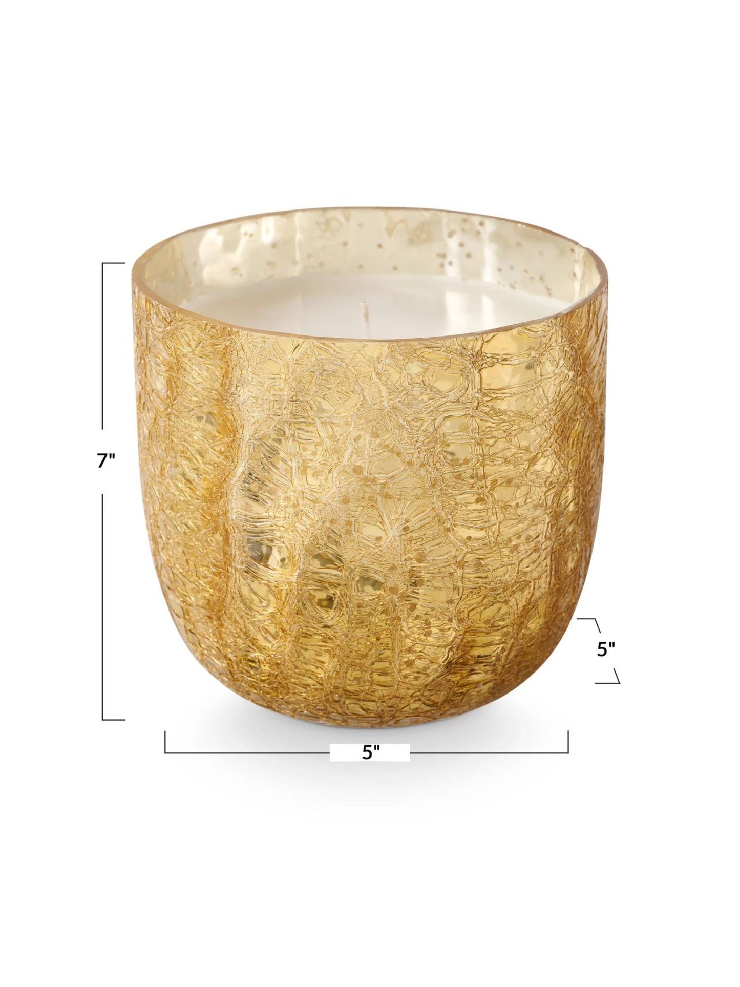 Cardamom Pomander Large Boxed Crackle Glass Candle
