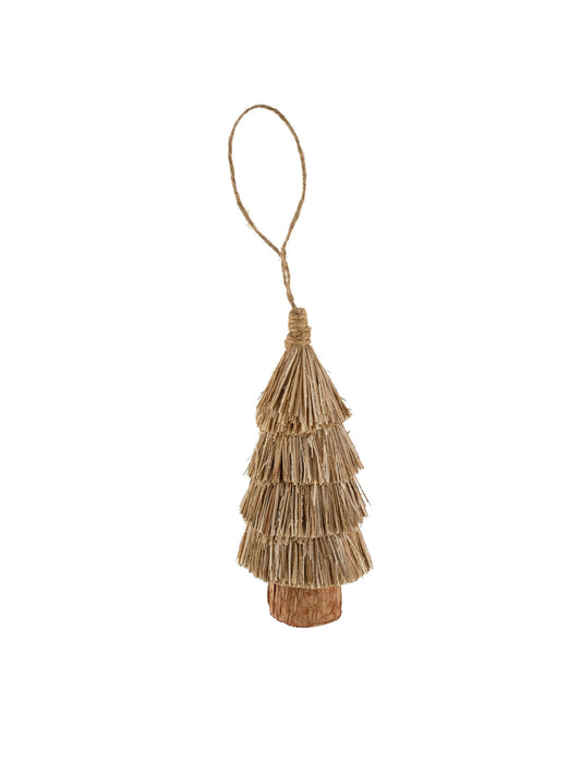Natural Straw Tree Ornament