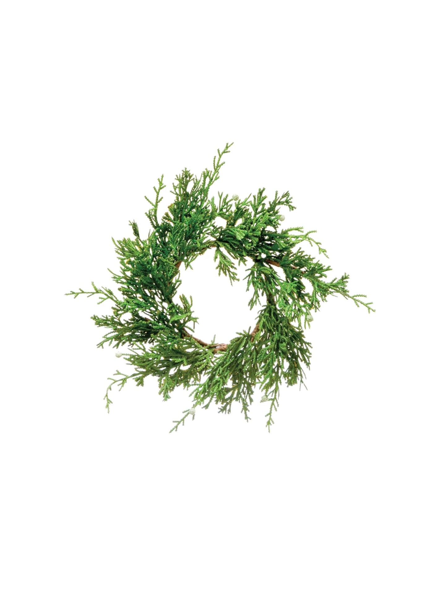 Faux Juniper Wreath - Mini