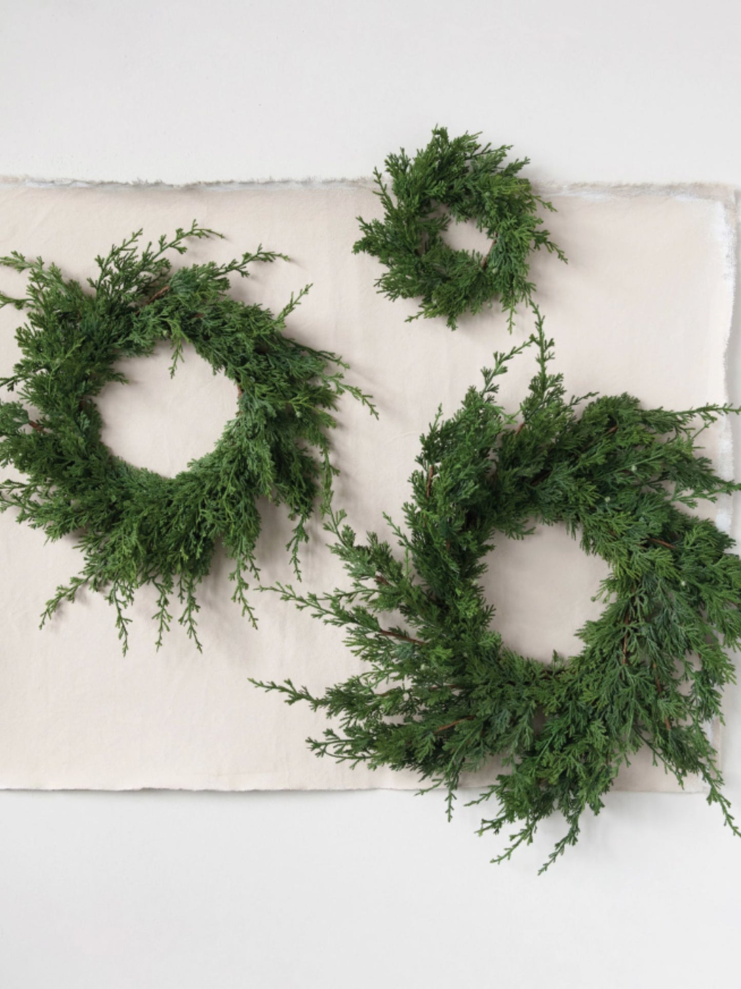 Faux Juniper Wreath - Mini