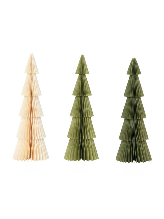 4-1/4" Round x 12"H Paper Honeycomb Tree