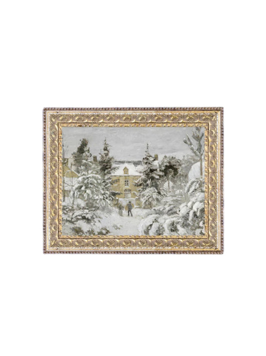 Snowy Stroll Framed Picture