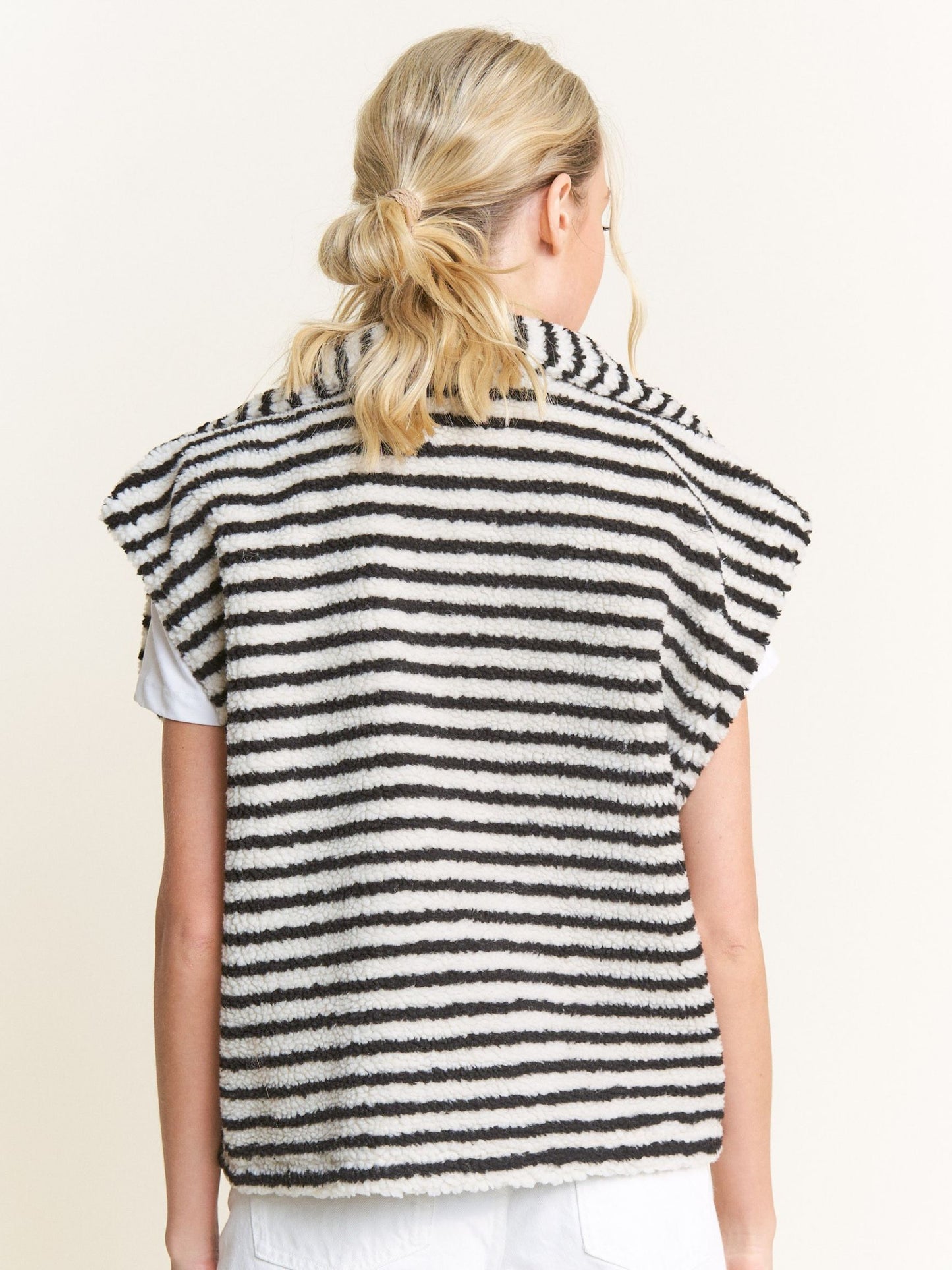 Kris Stripe Zip-Up Vest