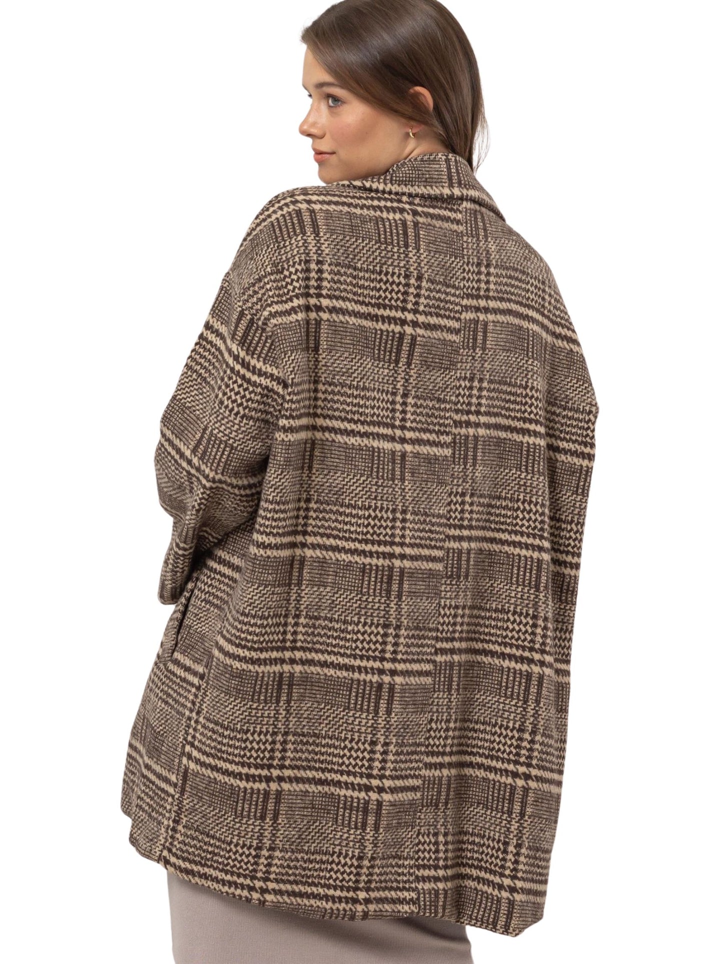 Kelsey Oversized Plaid Coat